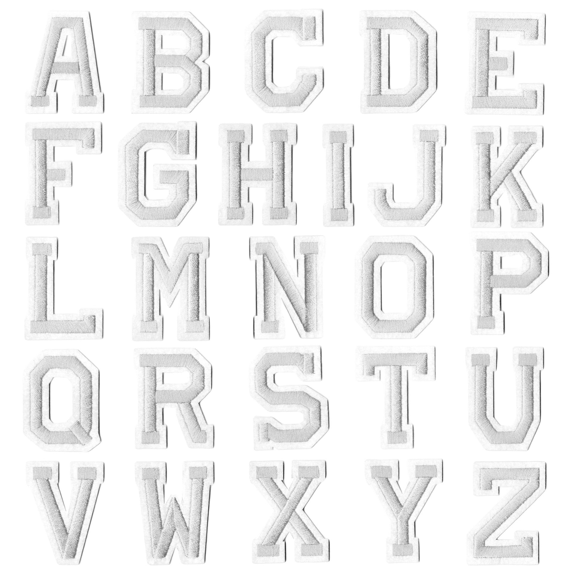 Wholesale Fabric Embroidered Alphabet Patches 26 Gold Letters Set For DIY Clothing Towel Decorative Gift