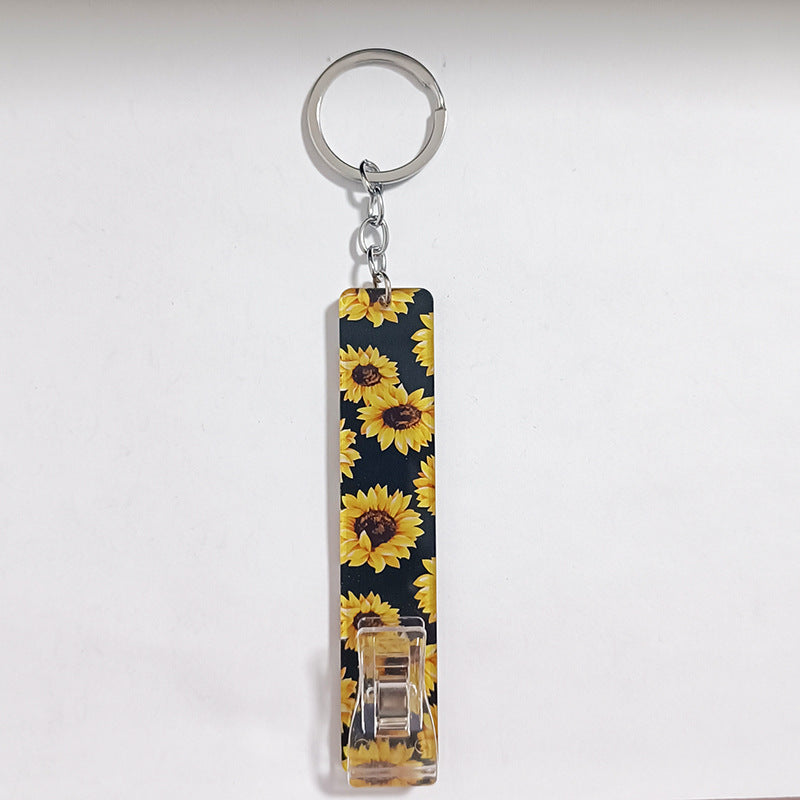 Wholesale Contactless Card Reader Clip Acrylic Keychain