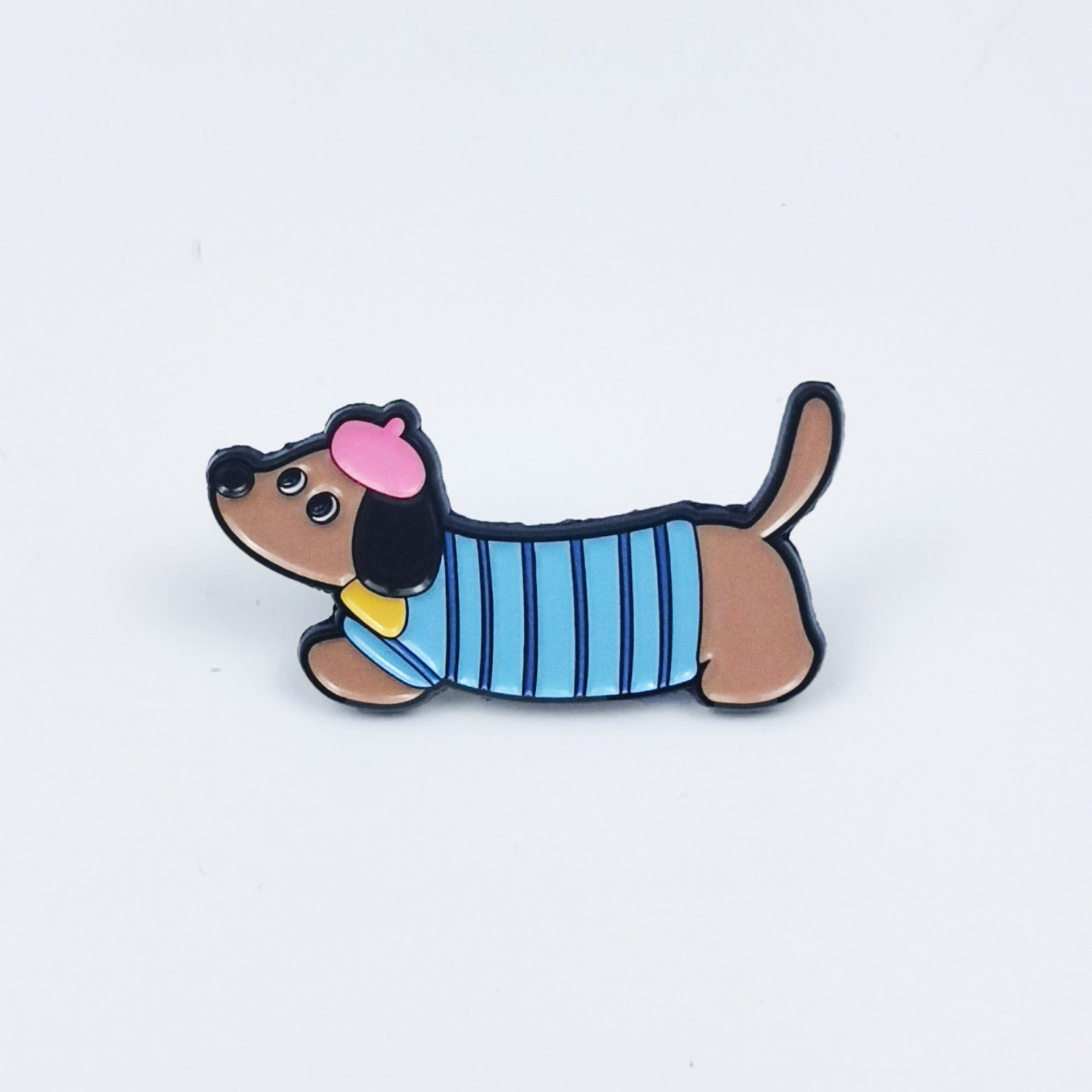 Wholesale Cute and able sausage dog cat alloy cartoon brooch