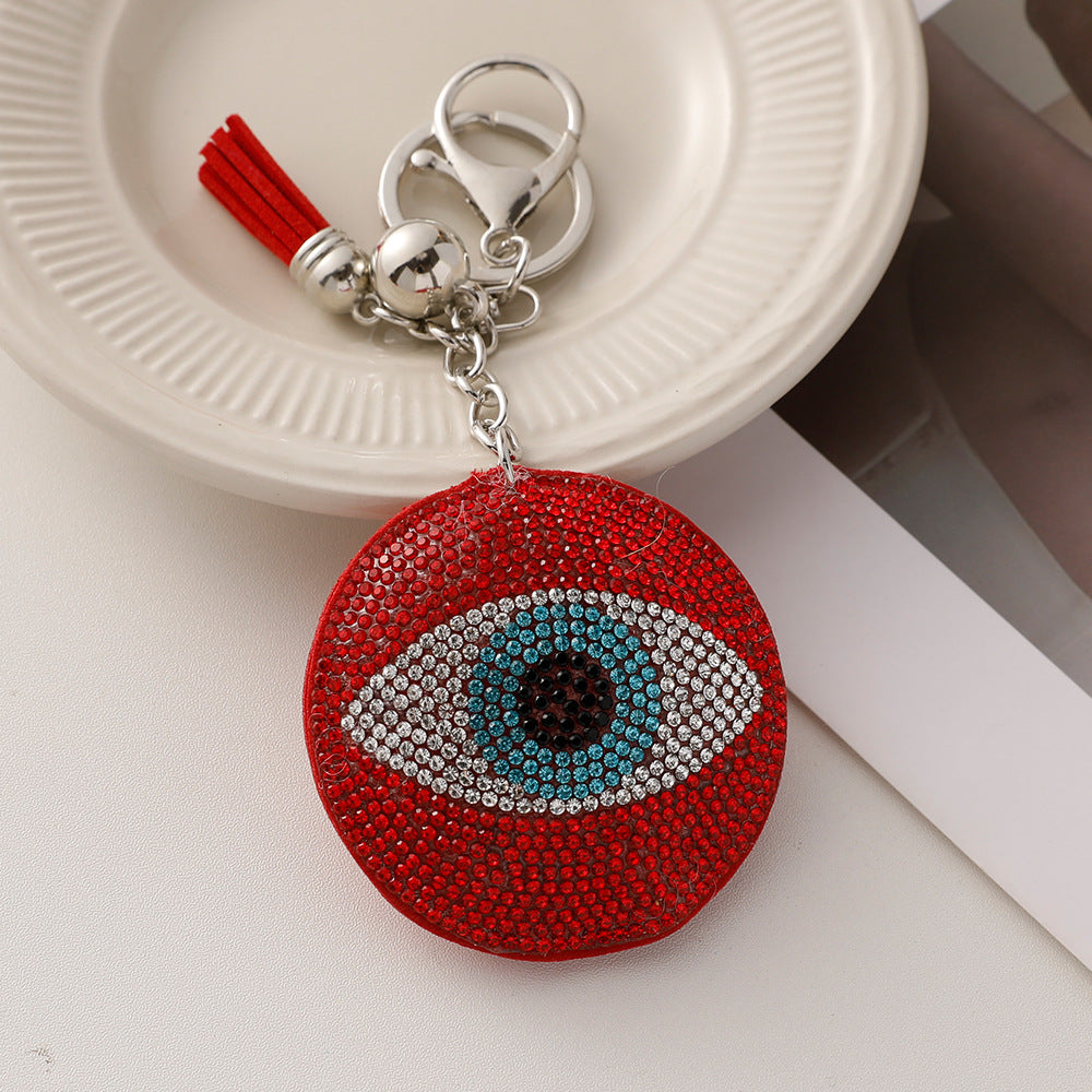 Wholesale Hot Diamond Devil's Eye Keychain