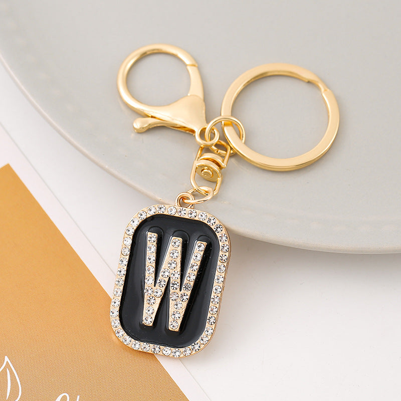 Wholesale Creative 26 English Letters Zinc Alloy Keychain