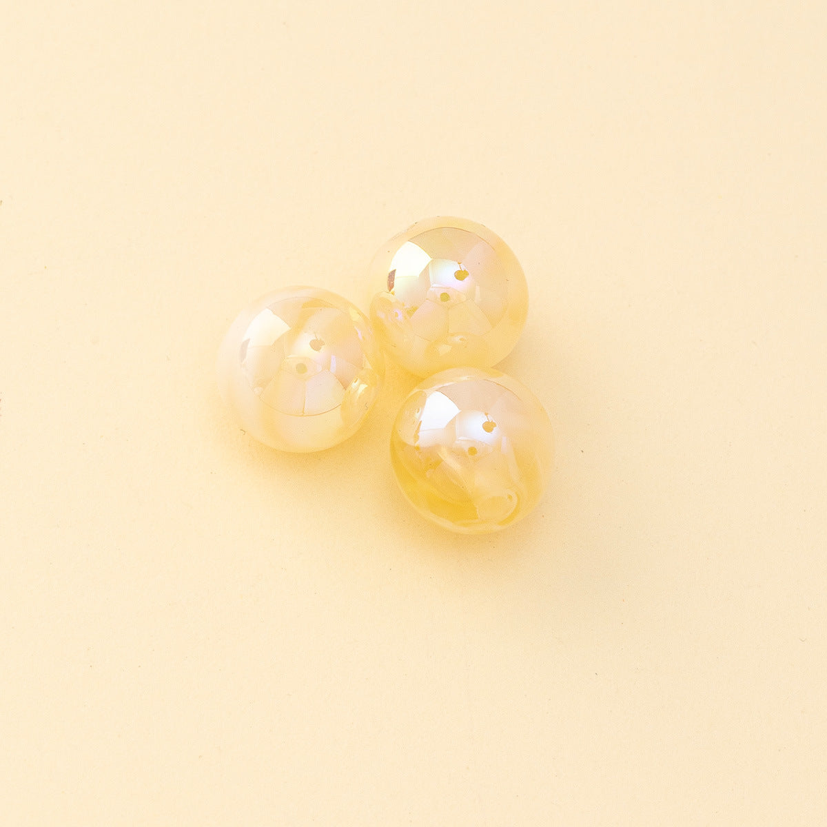 Wholesale 200pcs Cloud Fog Straight Hole ABS Symphony Beads