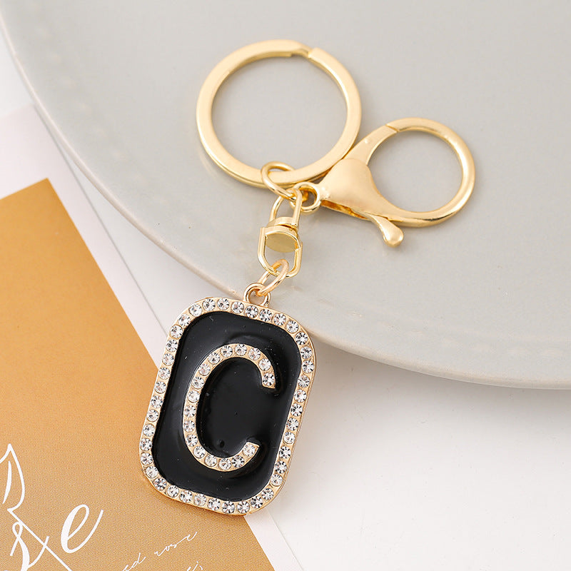 Wholesale Creative 26 English Letters Zinc Alloy Keychain