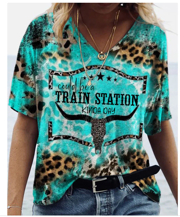 Wholesale Women's V-neck Milk Silk Short Sleeve