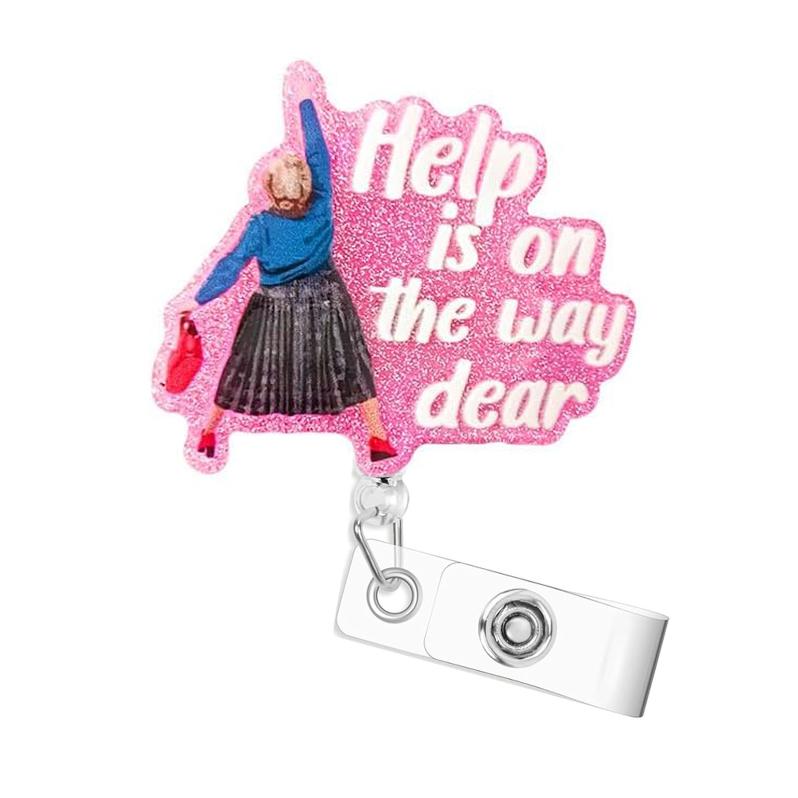 Wholesale Immediately help medical acrylic retractable clip easy pull buckle