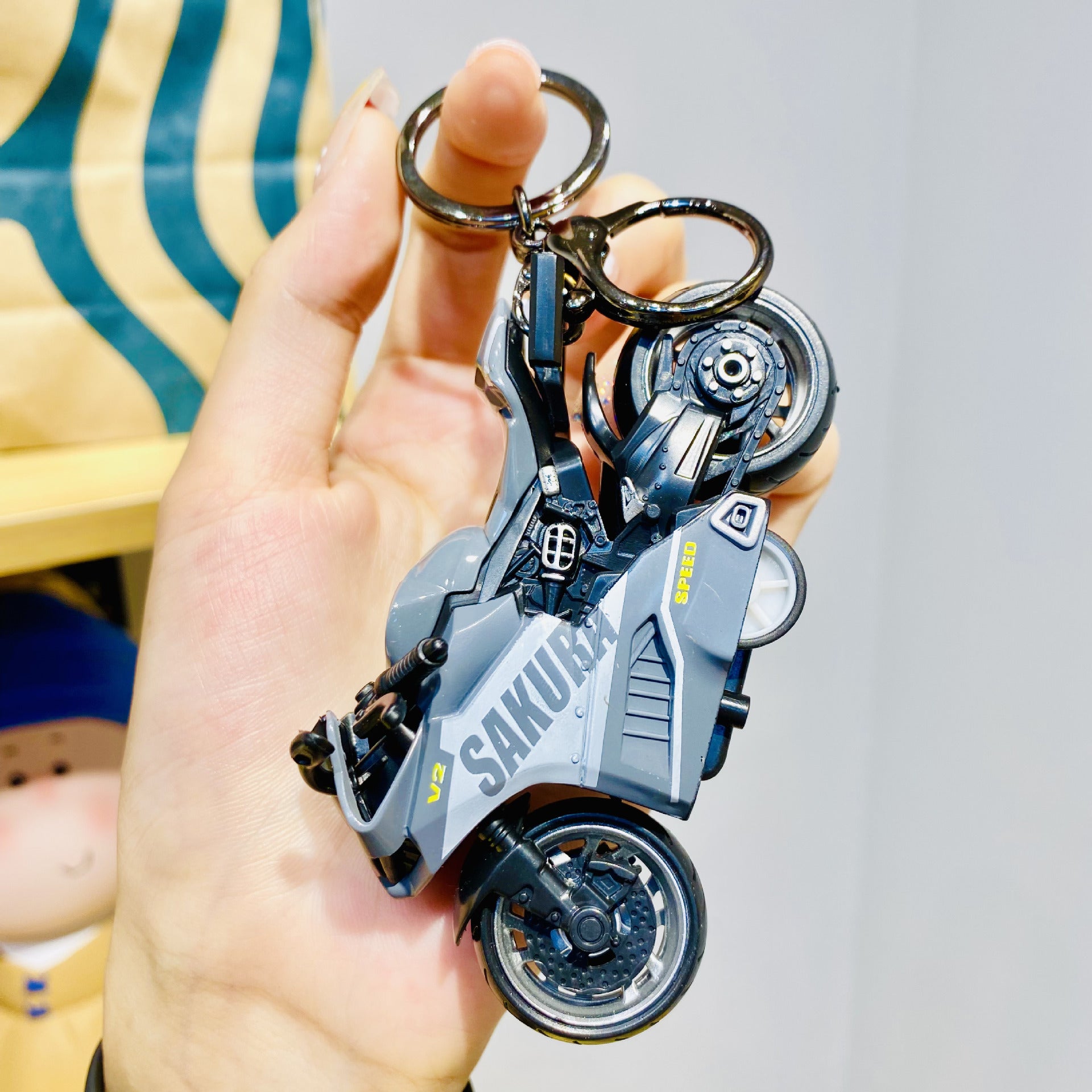 Wholesale Motorcycle Model Zinc Alloy Keychains