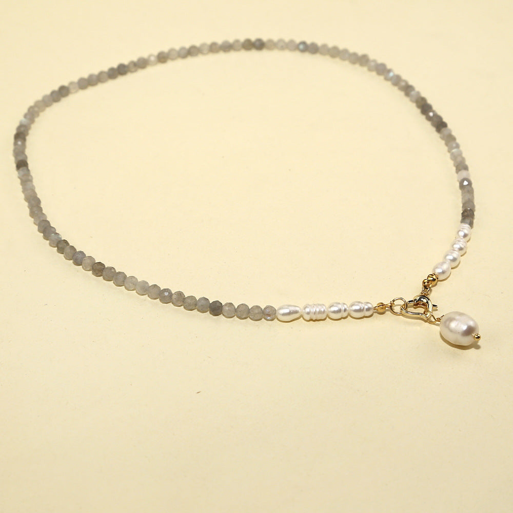 Wholesale Natural Stone Freshwater Pearl Necklace