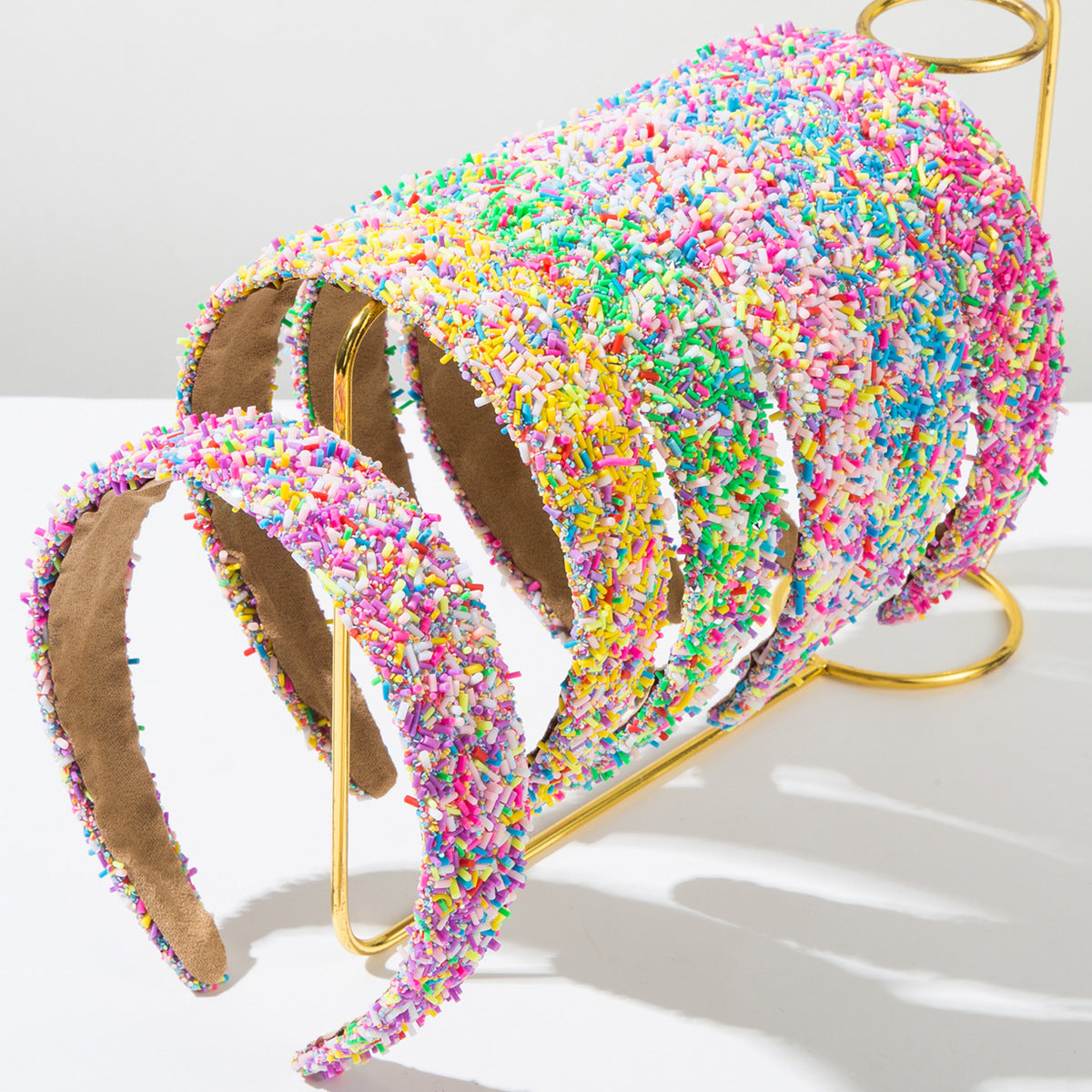 Wholesale Wide-brimmed headband colorful dopamine hair accessories