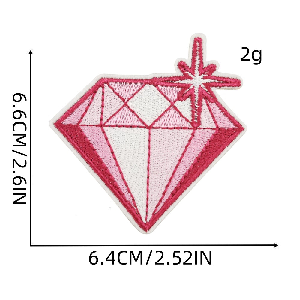 Wholesale Cartoon Pink Bow Embroider Cloth Patch