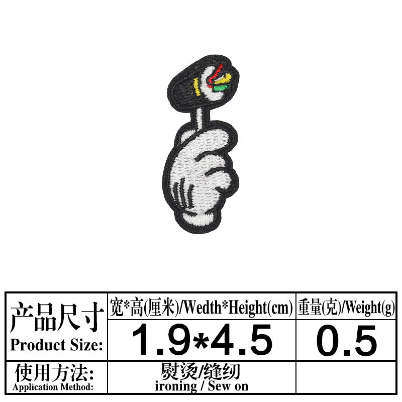Wholesale Round Cartoon Mouse Embroidered Patch For Clothing Bags And Towels A Chic Decorative Accent OLY Exclusive