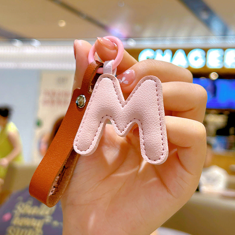 Wholesale Leather Keychains With English Letters