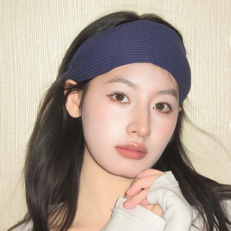 Wholesale French knitted widened headband fabric headband