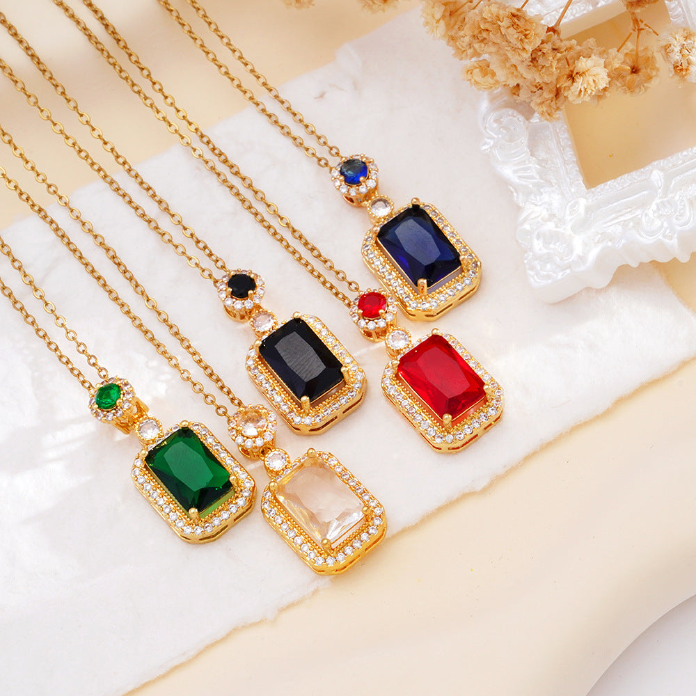Wholesale Necklace Women' s Perfume Bottle Pendant Stainless Steel Clavicle Necklace