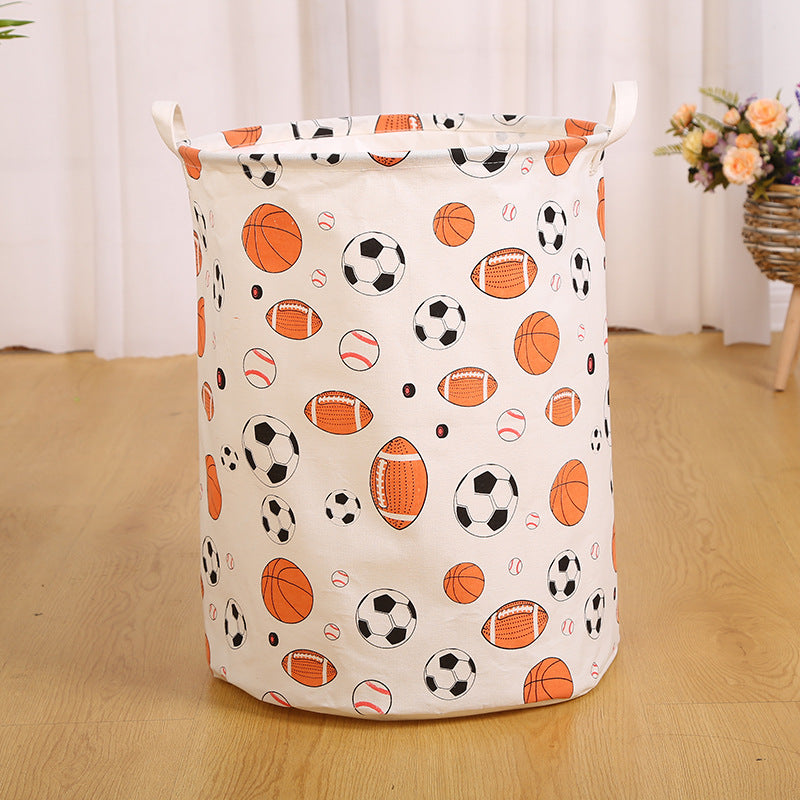 Wholesale Cotton and Linen Foldable Dirty Clothes Basket