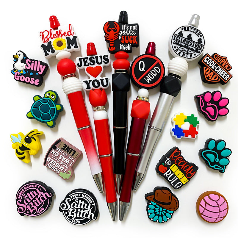 Wholesale 10pcs Red Shrimp Cartoon Focal Beads