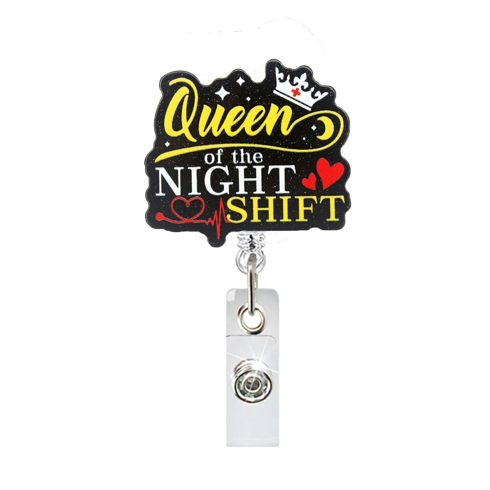 Wholesale 10pcs DIY acrylic jewelry blackened style badge retractable keychain