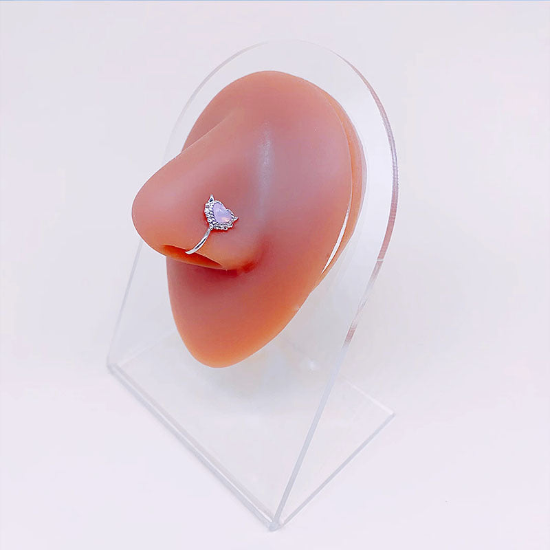 Wholesale Heart Shaped Belly Button Ring Earrings Nose Studs Piercing Jewelry