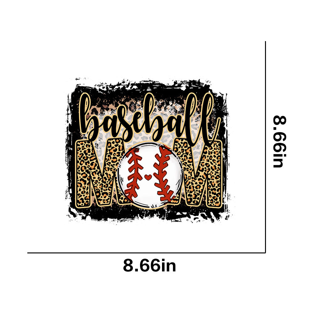 Wholesale Leopard print rugby pattern UV DTF Ready to Press Transfers Wraps