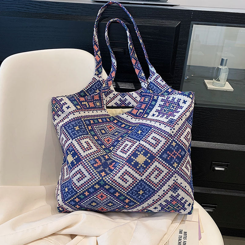 Wholesale Ethnic Style Canvas Shoulder Bag