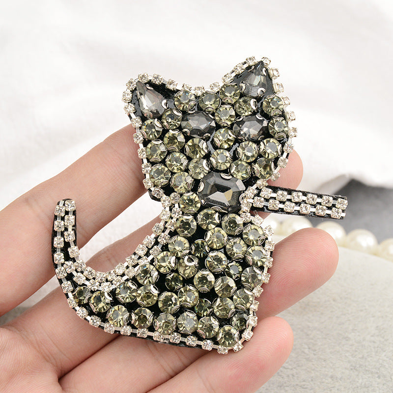Wholesale DIY Handmade Beaded Cloth Stickers Cat Fox Owl Hat Clothes Decoration