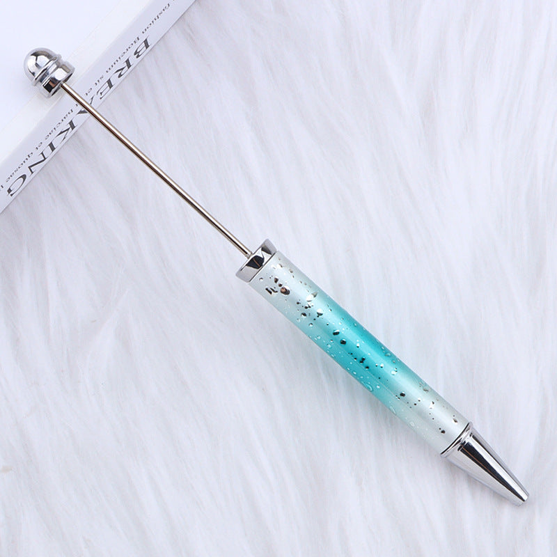 Wholesale Beadable Pensdiy UV Electroplating Starry Sky Sequins Gradient Beaded Ballpoint Pen