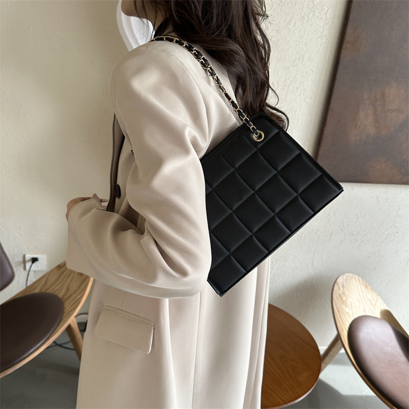 Wholesale PU Square Candy Color Retro Diagonal Cross Single Shoulder Chain Small Square Bag