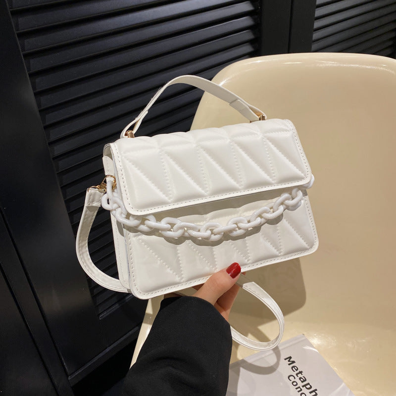 Wholesale Simple Diamond-shaped Trendy Fashion Handbag Shoulder Bag