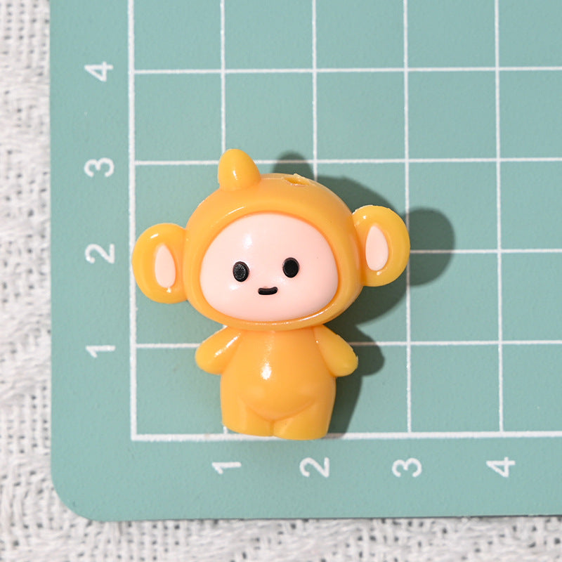 Wholesale 10pcs/pack Cartoon Teletubbies Rubber Beads DIY Beading