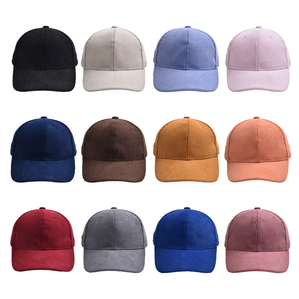 Wholesale outdoor warm windproof casual solid color parent-child peaked cap