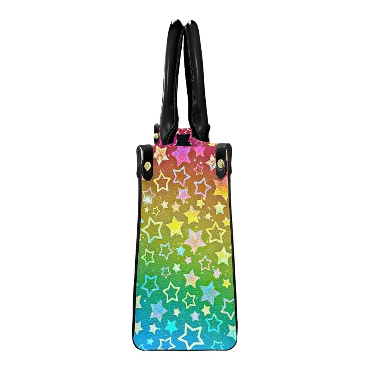 Wholesale Rainbow Colorful Series Element Pattern Printing Handbag Trendy Women's Bag