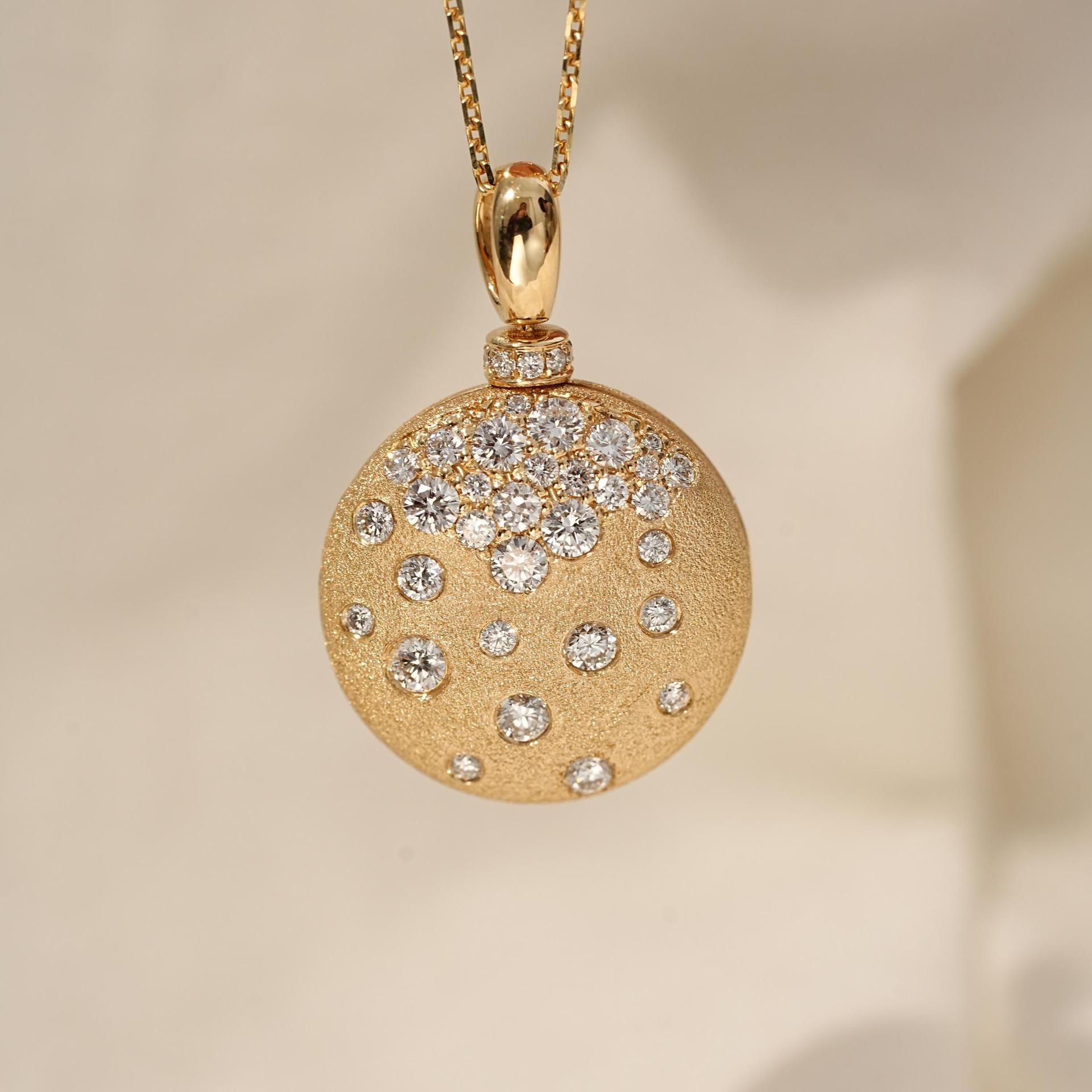 Wholesale Opening and closing photo album moon stars necklace