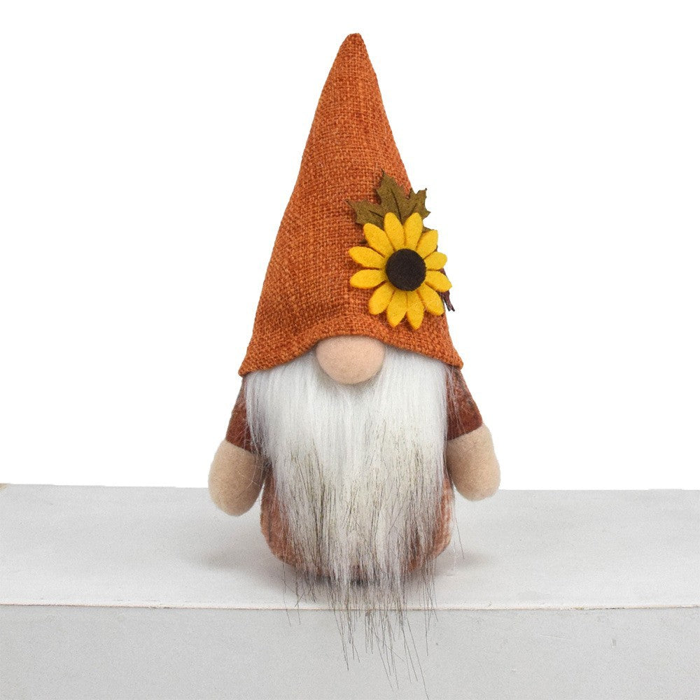 Wholesale Harvest Festival Autumn Faceless Doll Brown Plush Gnome Ornament