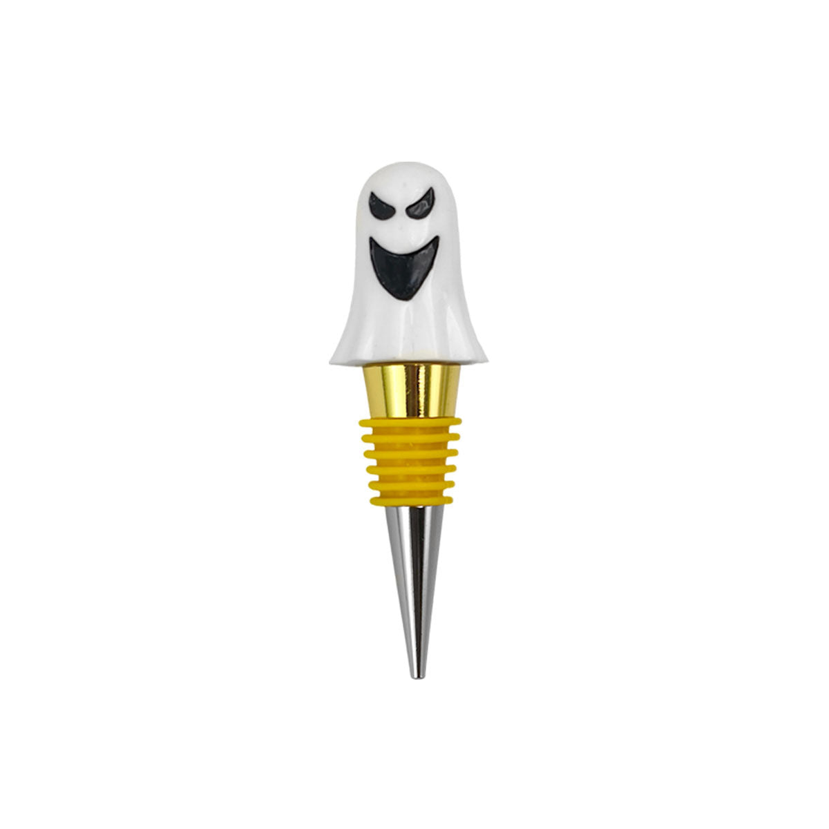Wholesale Ghost-style two-tone electroplated wine stopper