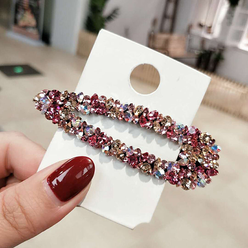 Wholesale Rhinestone Color Diamond Hollow Hairpin