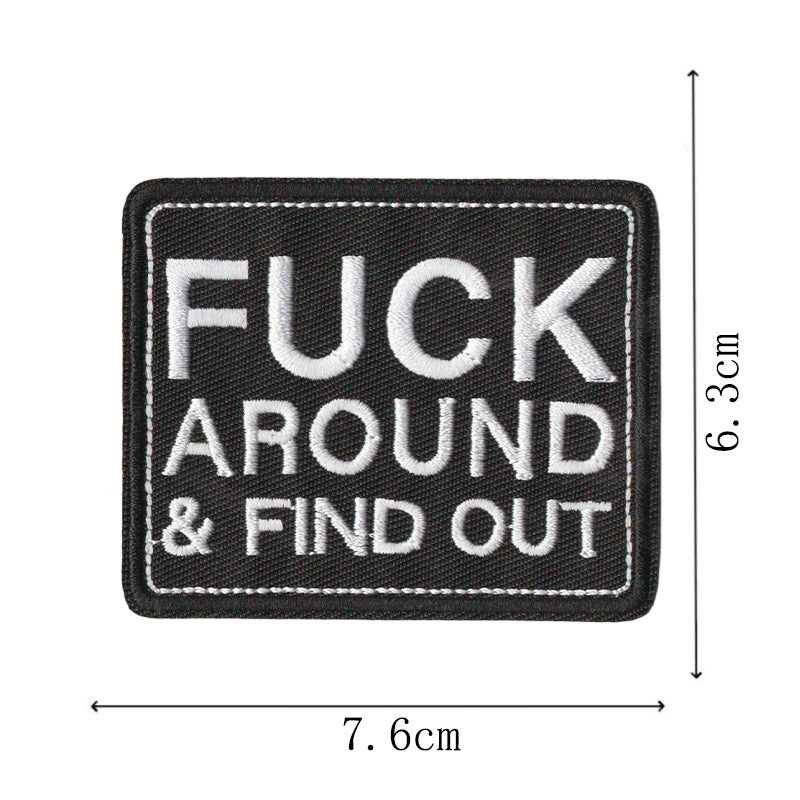 Wholesale Warrior Series English Letter Embroidered Patch
