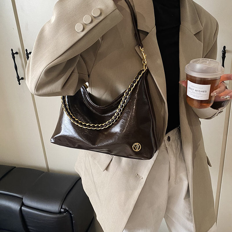 Wholesale Vintage chain crescent shoulder bag