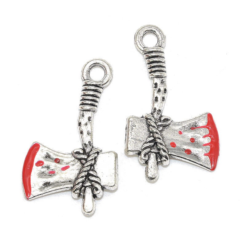 Wholesale 10pcs Gothic style simulation sword axe heart organ dripping Decorations