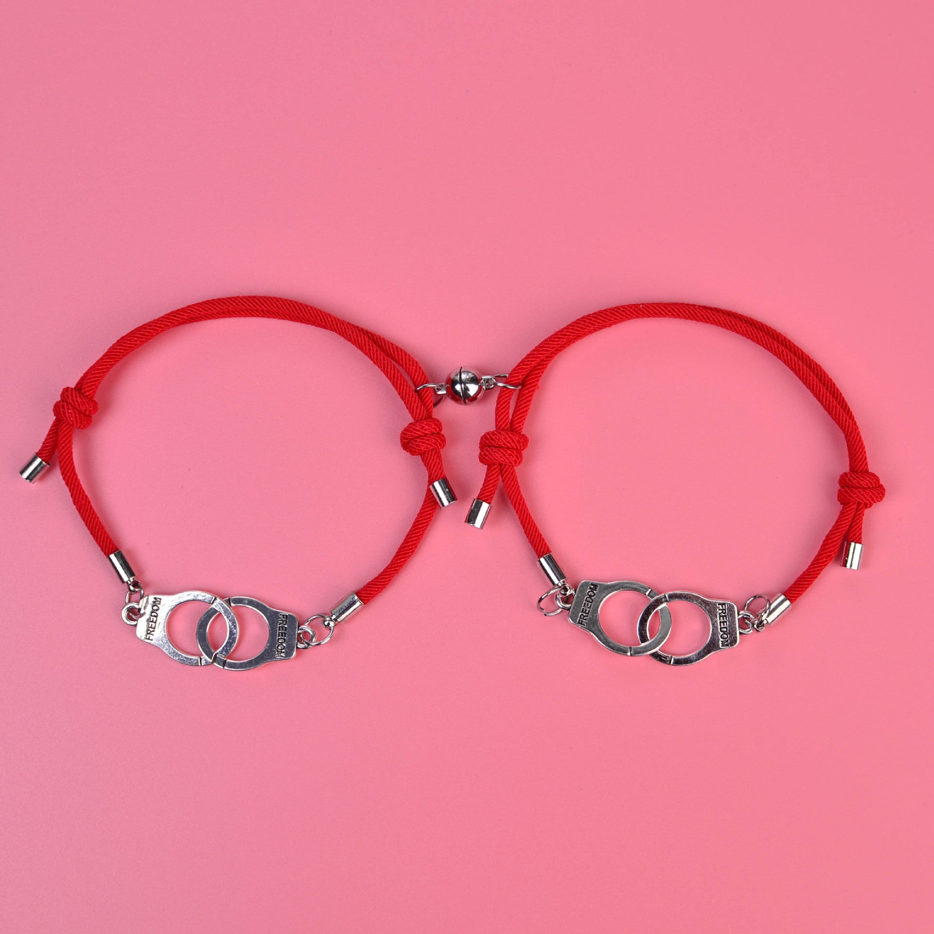 Wholesale Couple's Bracelets Alloy and Milanese Cord Bracelets