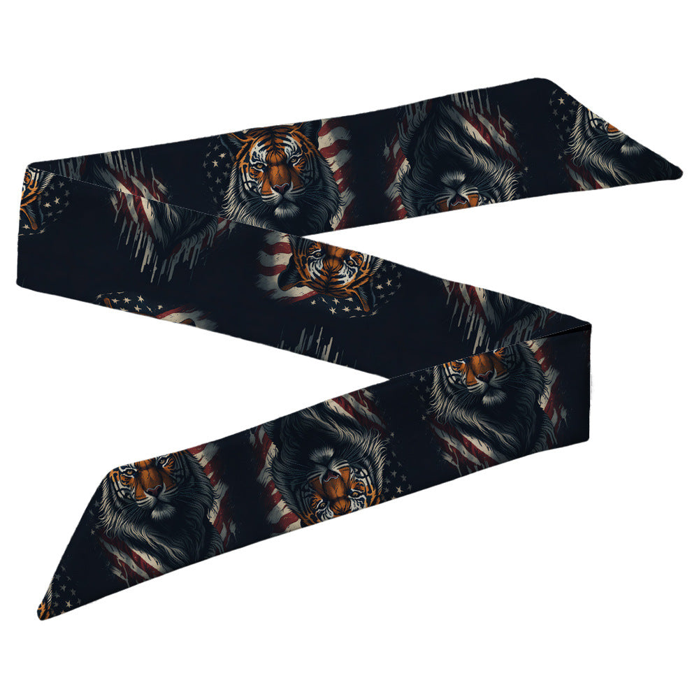 Wholesale Skull Head Silk Scarf Polyester Hair Band