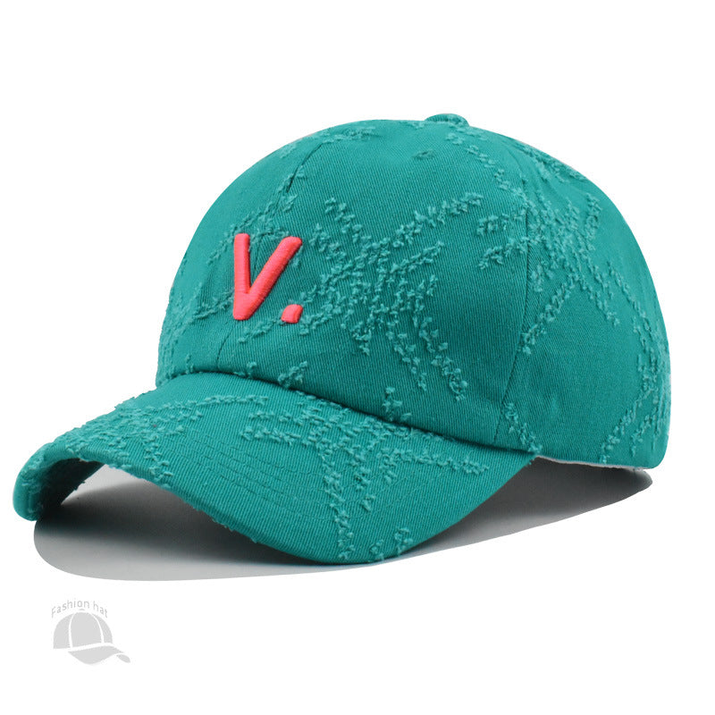 Wholesale Versatile Letter Embroidered Hole Breaking Fashion Summer Outdoor Sunshade Baseball Hat