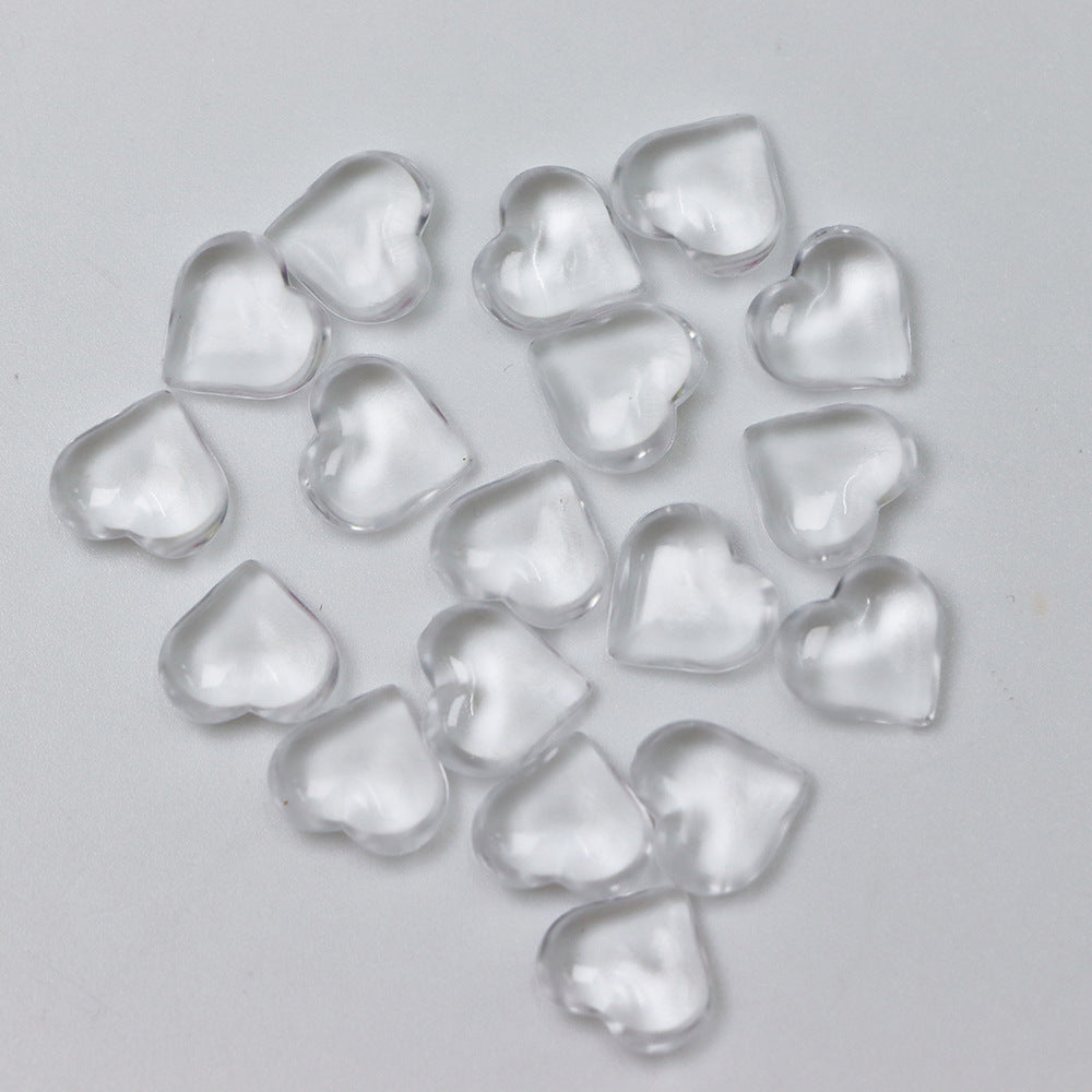 Wholesale 500pcs acrylic smooth 10mm red love Valentine' s Day wedding decoration