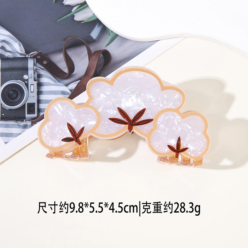 Wholesale PVC Leaf Hair Claw Clip 3D Maple Shark Clip Everyday Styling Hair Accessory For Women