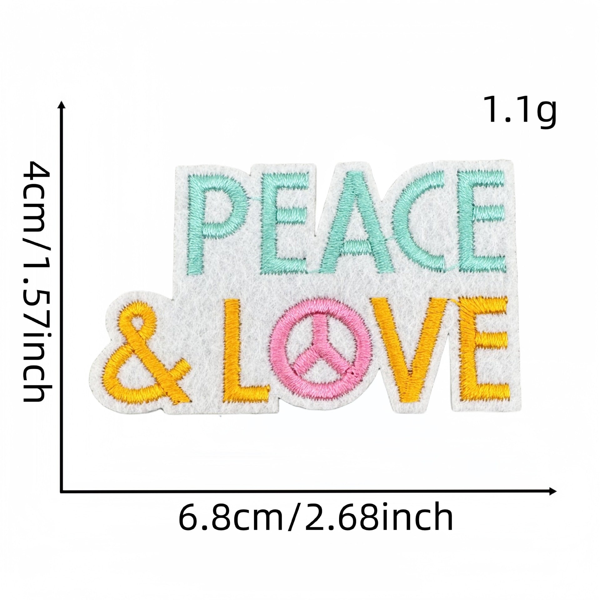 Wholesale Colorful English Letter Embroidered Iron On Patch Stylish Backpack Travel Decoration Gift
