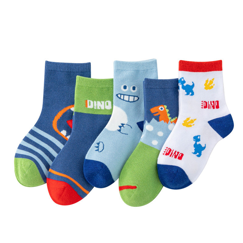 Wholesale Autumn and Winter Children's Cartoon Solid Color Cotton Socks