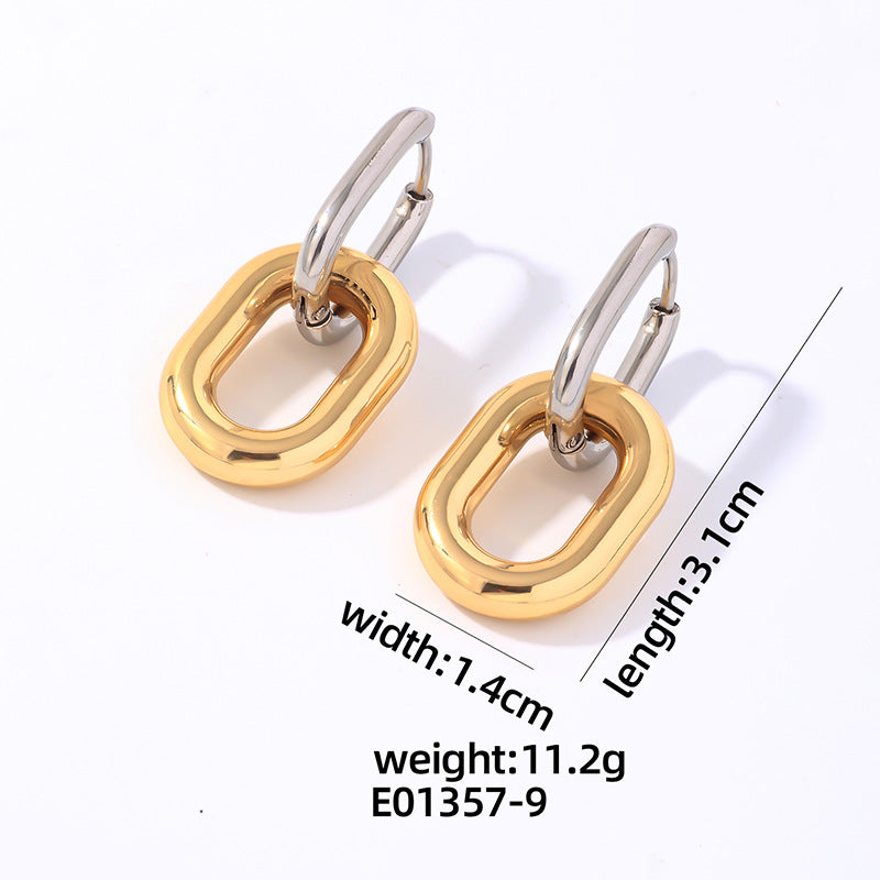 Wholesale Stainless Steel Toggle Love Earrings