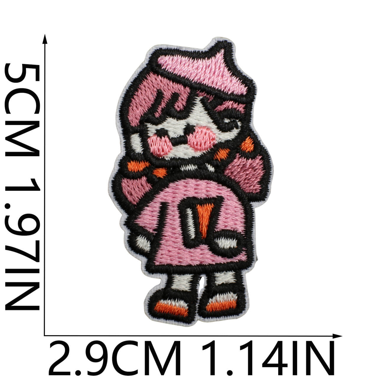 Wholesale Polyester Embroidered Patch Cute Girl Design DIY Clothing Accessory For Kids Boutique Gift