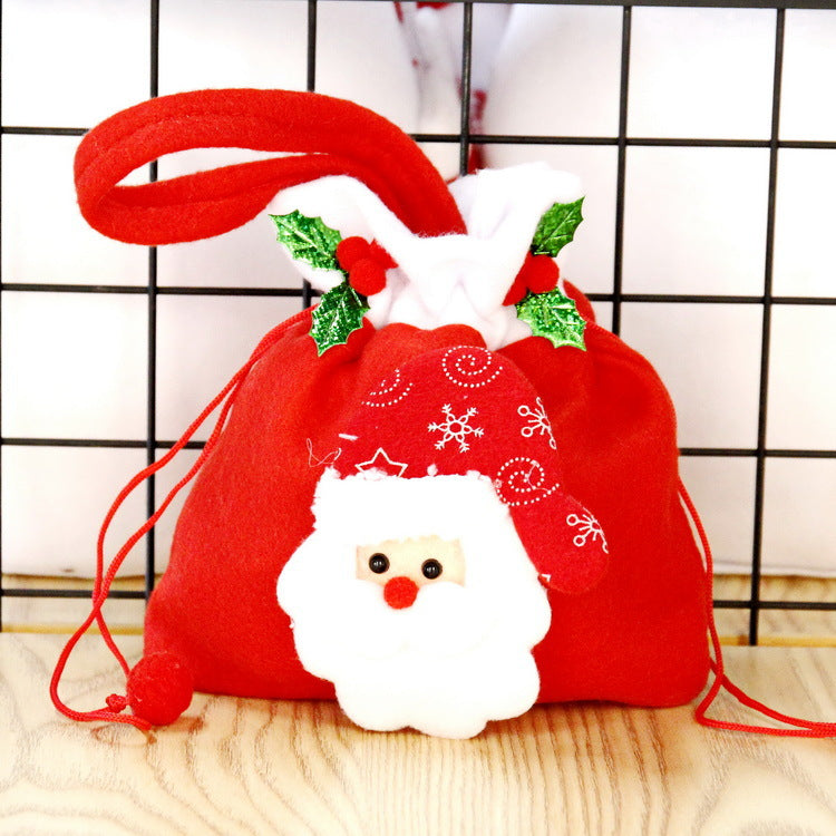 Wholesale Christmas Brushed Apple Bag Guest Gift Candy Packaging Bag