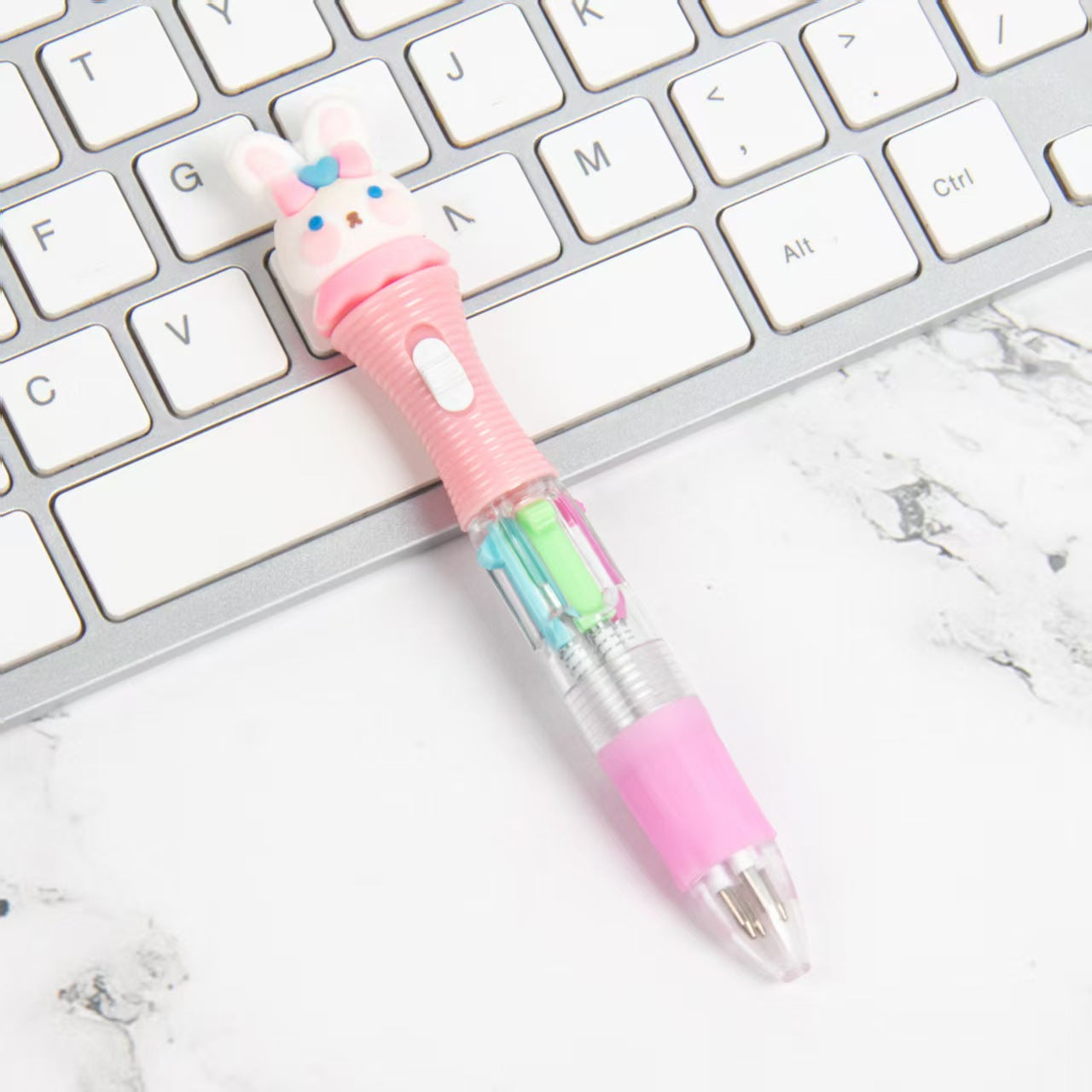 Wholesale 2pcs  Supply Cartoon Mini Four Color Pen special