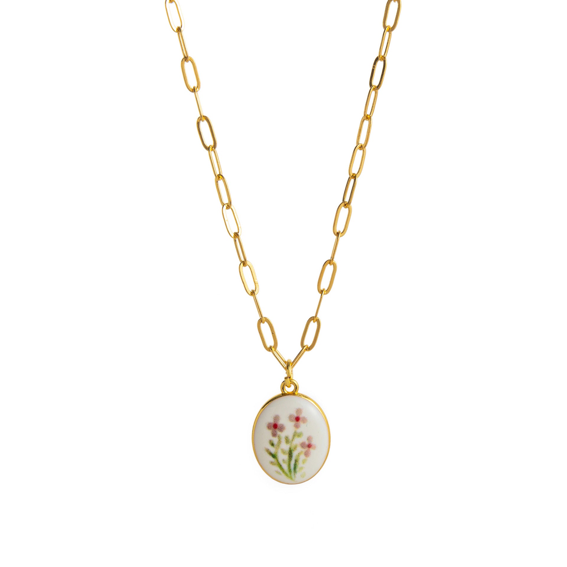 Wholesale Fresh Plant Series Necklace Titanium Steel Diy Lemon Strawberry Bow Pendant Necklace Clavicle Chain