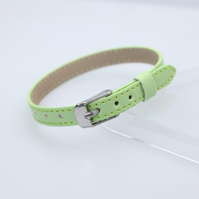 Wholesale  8mm imitation leather car line wrist strap